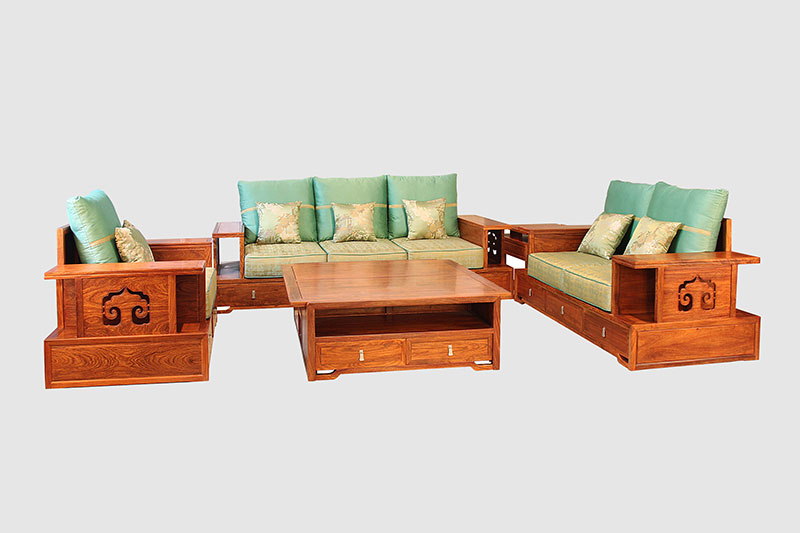 金平中式实木沙发简直太美了
